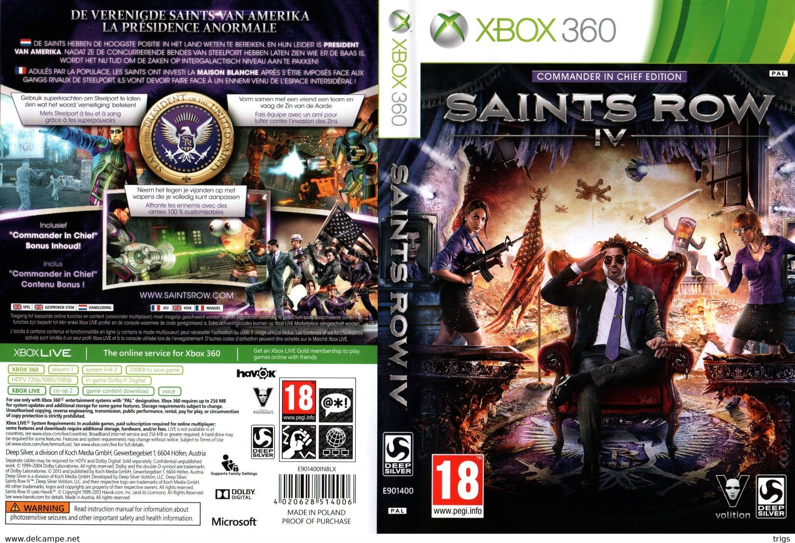 X Box 360 - Saints Row IV - Xbox 360