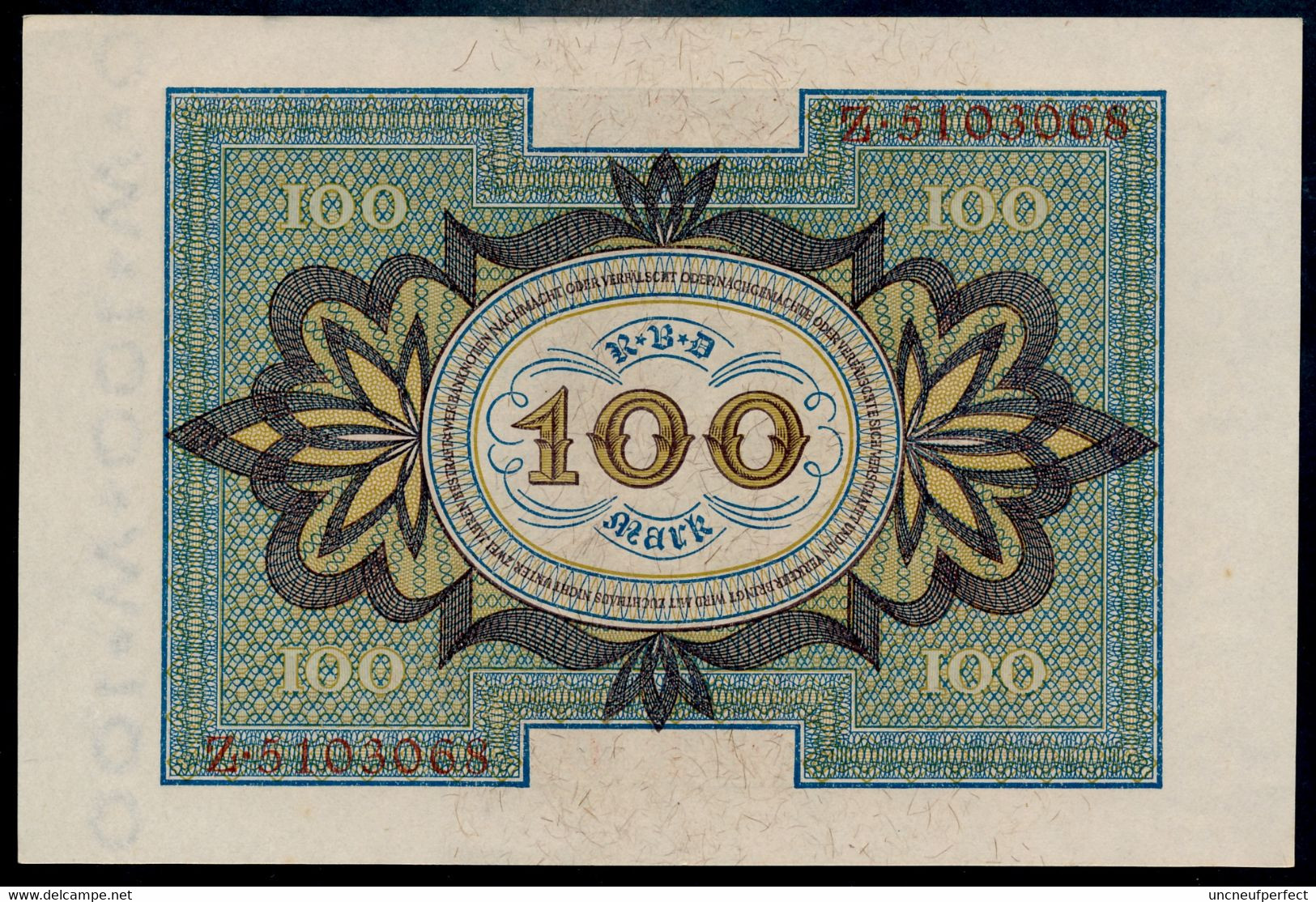 P69a Ro67a DEU-75a. 100 Mark 1920 UNC NEUF - 100 Mark