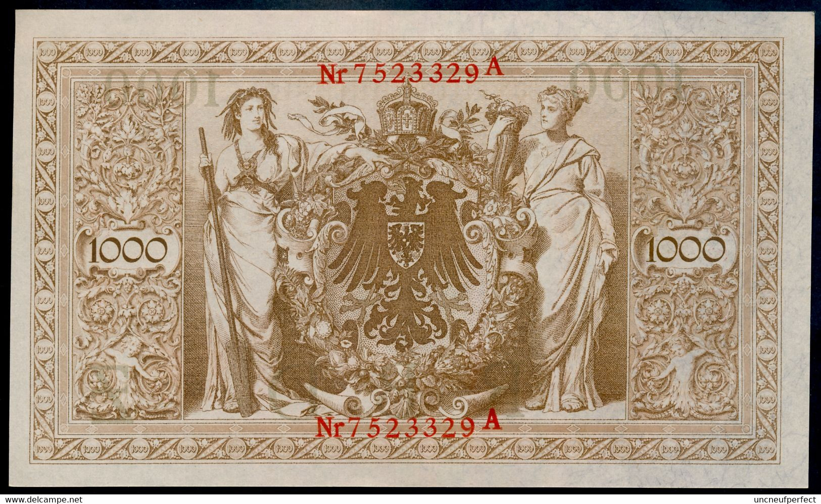 P44b Ro 45b DEU-40b  7 Chifres N°7523329  *** UNC NEUF ** Lettre Z  1000 Mark 1910 - 1.000 Mark