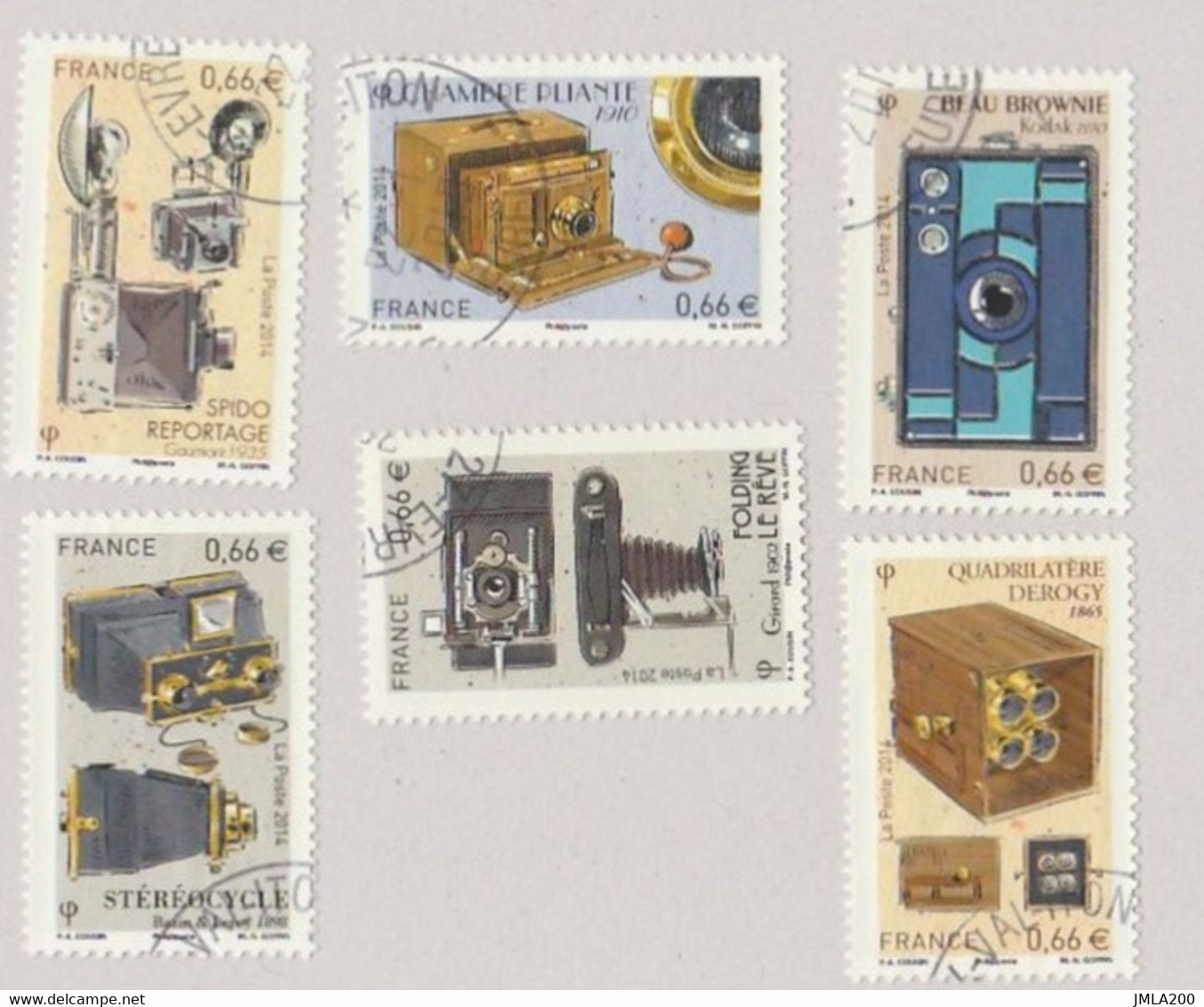 FRANCE 2014 Timbres Issu Du Bloc F 4916 Les Appareils PHOTOS  Oblitéré - Used Stamps