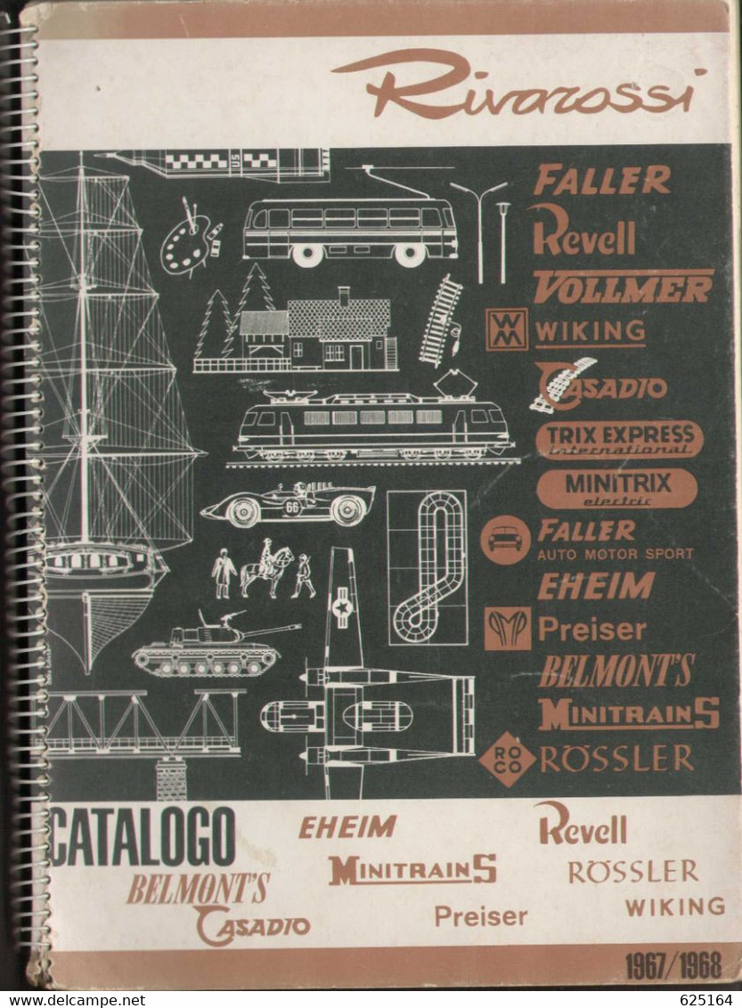 Catalogue RIVAROSSI MODELLISTI 1967/68 RÖSSLER WIKING PREISER EHEIM MINITRAINS CASADIO - En Italien - Sin Clasificación