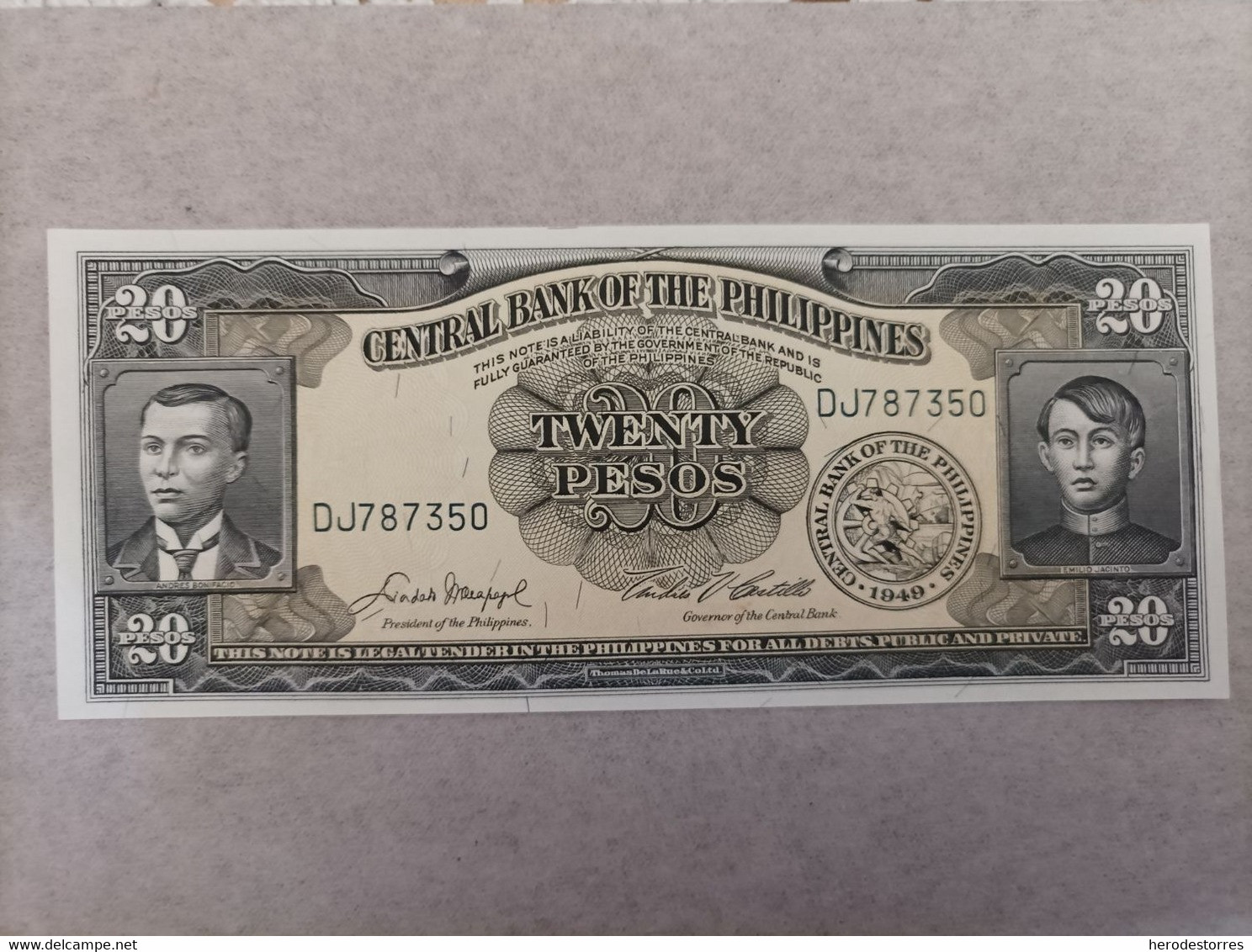 Billete De Filipinas De 20 Pesos, Año 1949, Uncirculated - Philippines