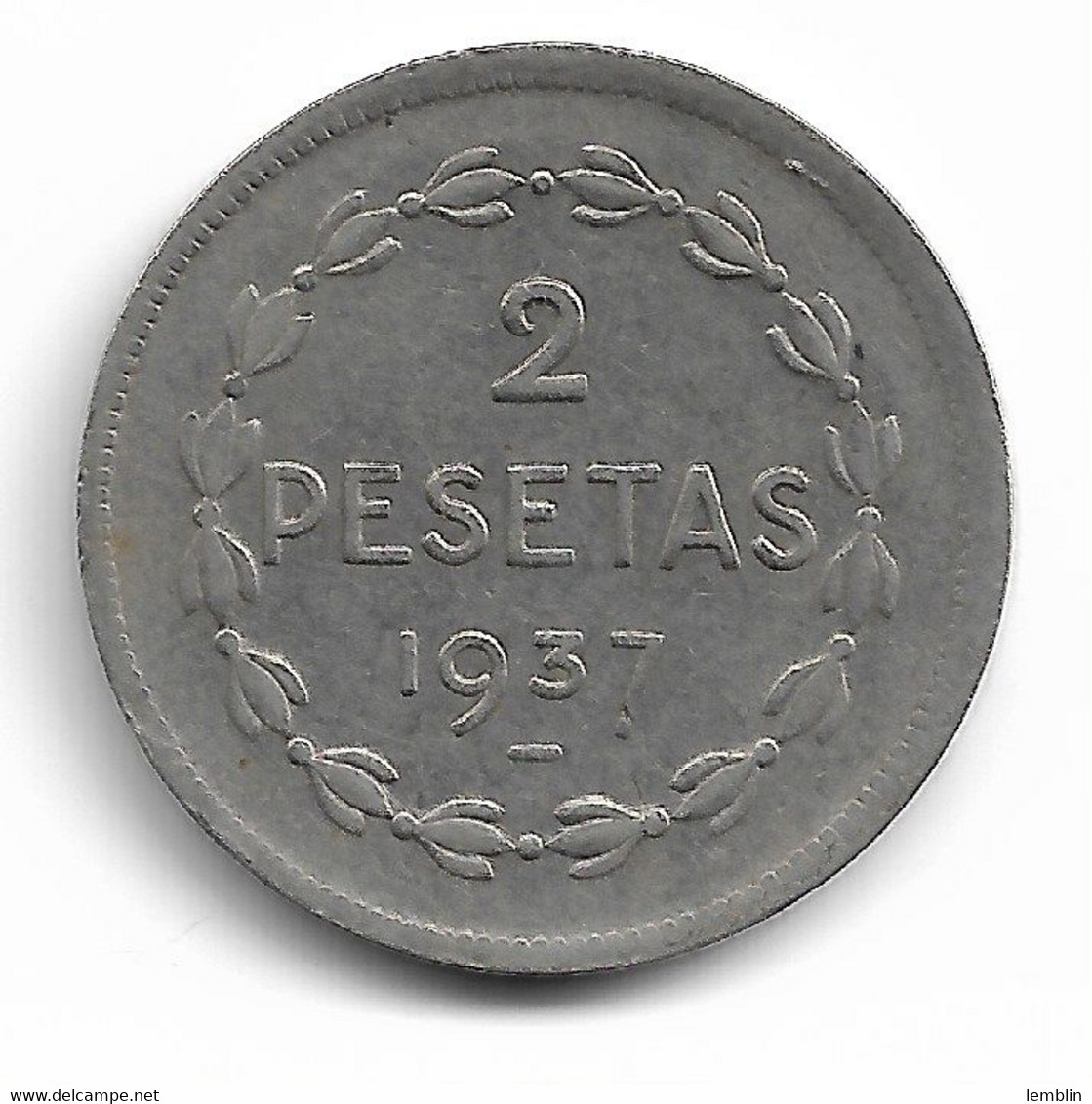 PAYS BASQUE - 2 PESETAS 1937 - Zone Républicaine