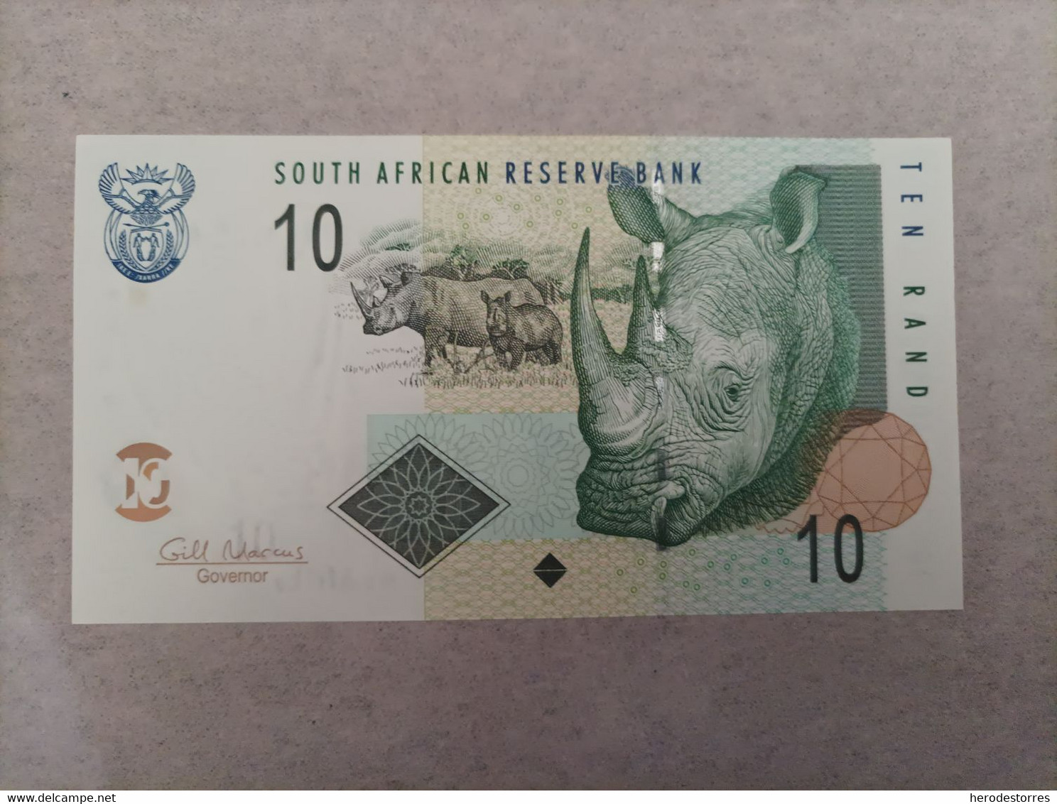 Billete De Suráfrica De 20 Rand, Año 2005, Rinoceronte, UNC - Afrique Du Sud