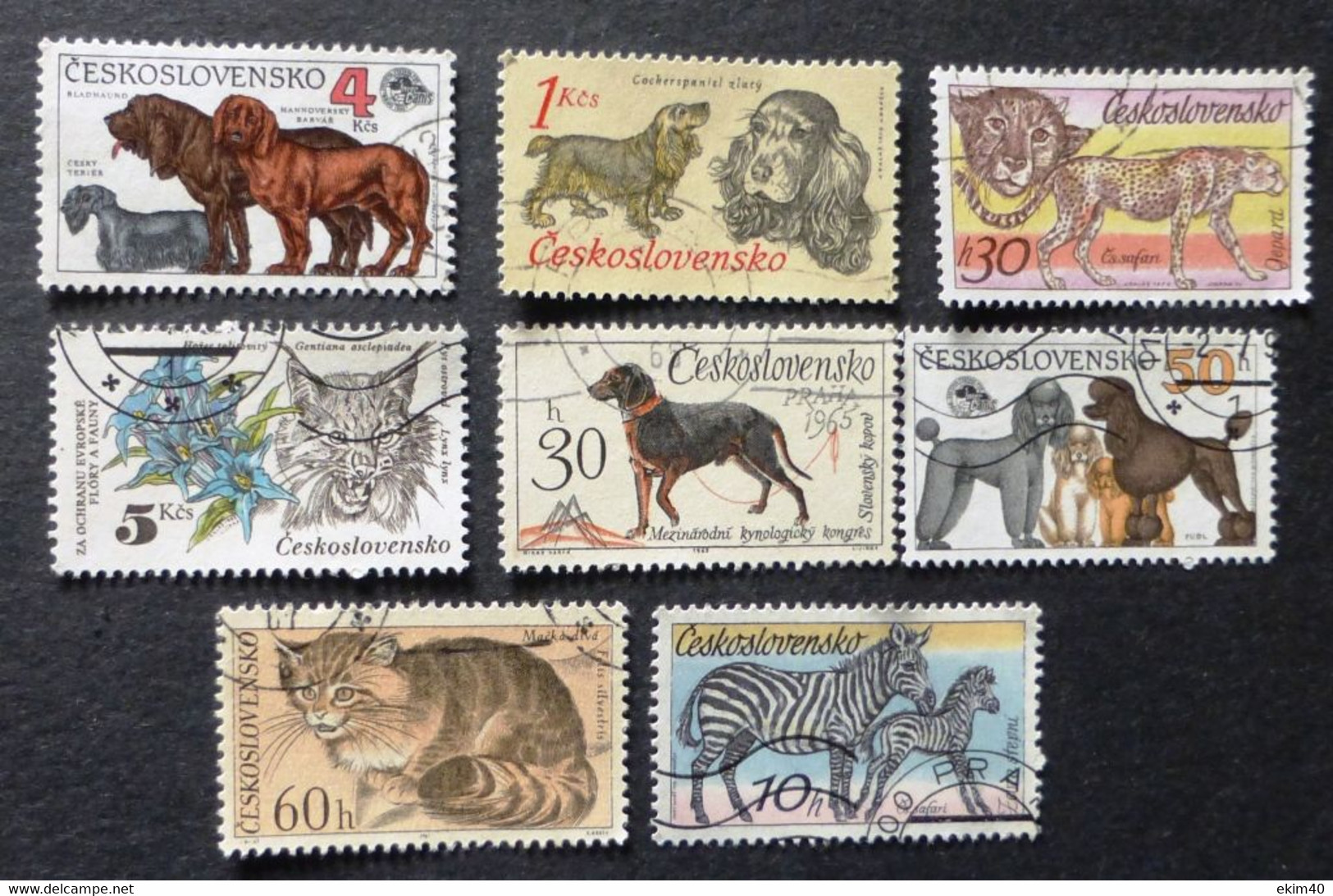 Selection Of Used/Cancelled Stamps From Czechoslovakia Wild & Domestic Animals. No DC-317 - Gebraucht