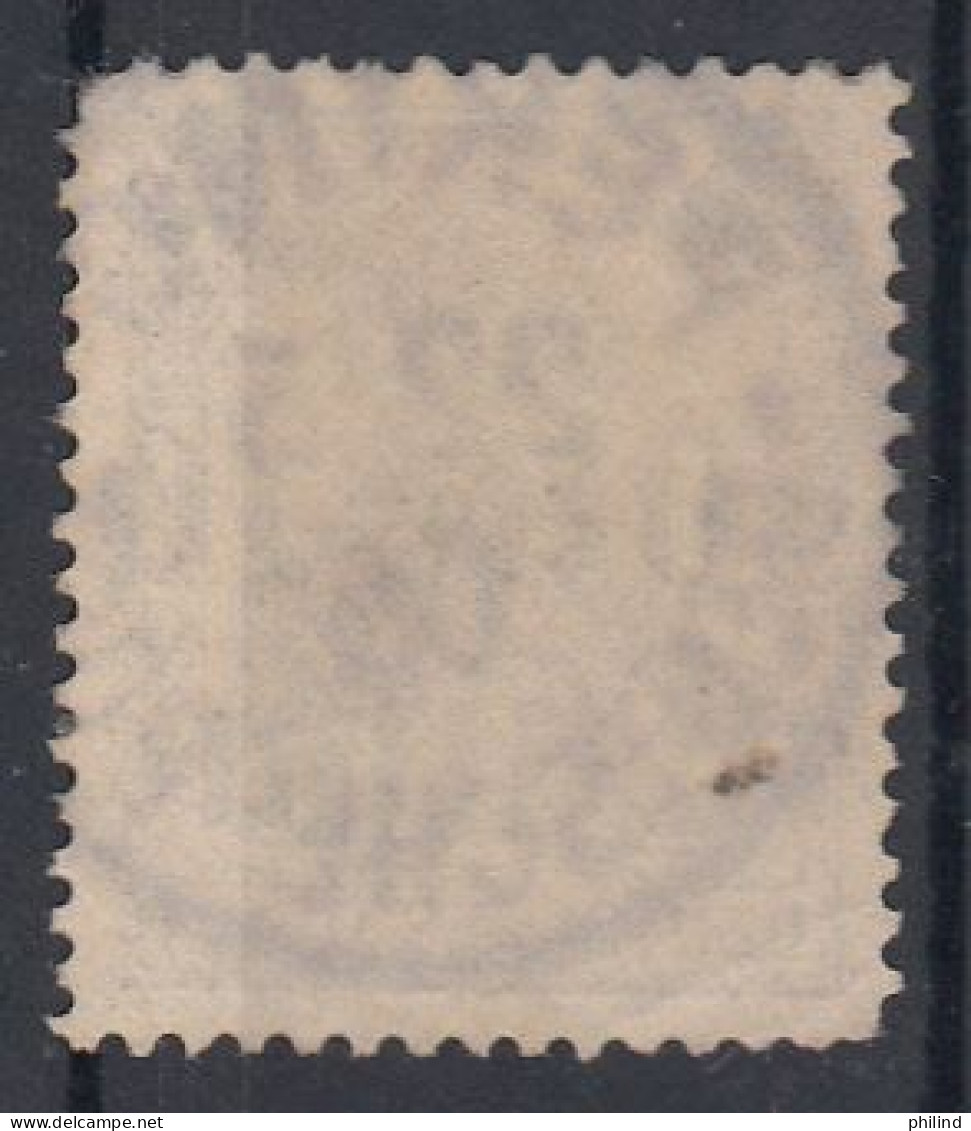 German Post Offices In China - 1905 Mi31 II, 10cents On 20pf, Broken Star Error (perf Damaged), Cat. Val.1500e - Used Stamps