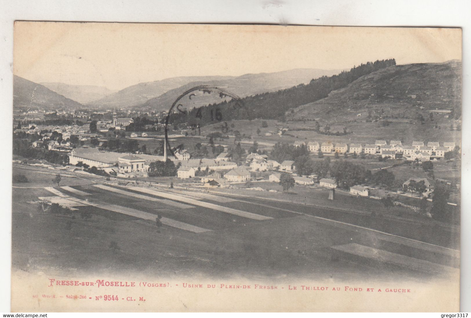 B2843) FRESSE Sur MOSELLE - Vosges - Usine Du Plein De Fresse - Le Thillot Au Fond Et A Gauche OLD - Fresse Sur Moselle