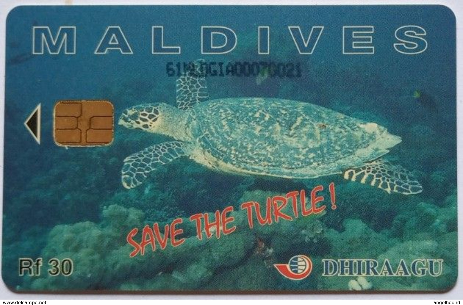 Maldives Rf.30, 61MLDGIA " Save The Turtle " - Maldiven