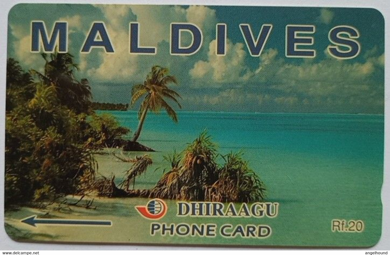 Maldives Rf.20, 4MLDD " Coconut Palms " - Maldiven