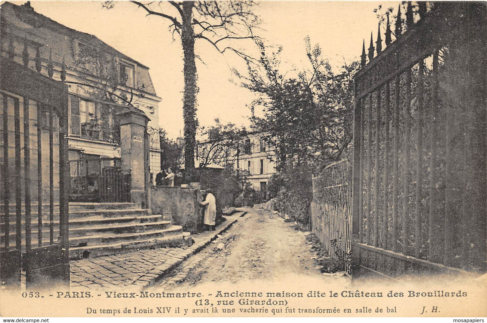 Paris - Vieux Montmartre - Rue Girardon - Ancienne Maison Dite Le Château Des Brouillards - Other & Unclassified