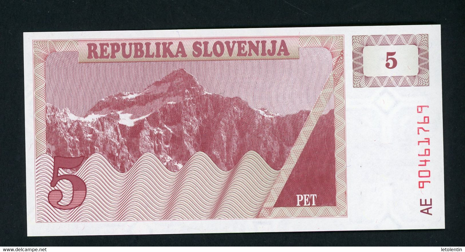 SLOVENIE : 5 TOLARJEV -  NEUF - Slovénie