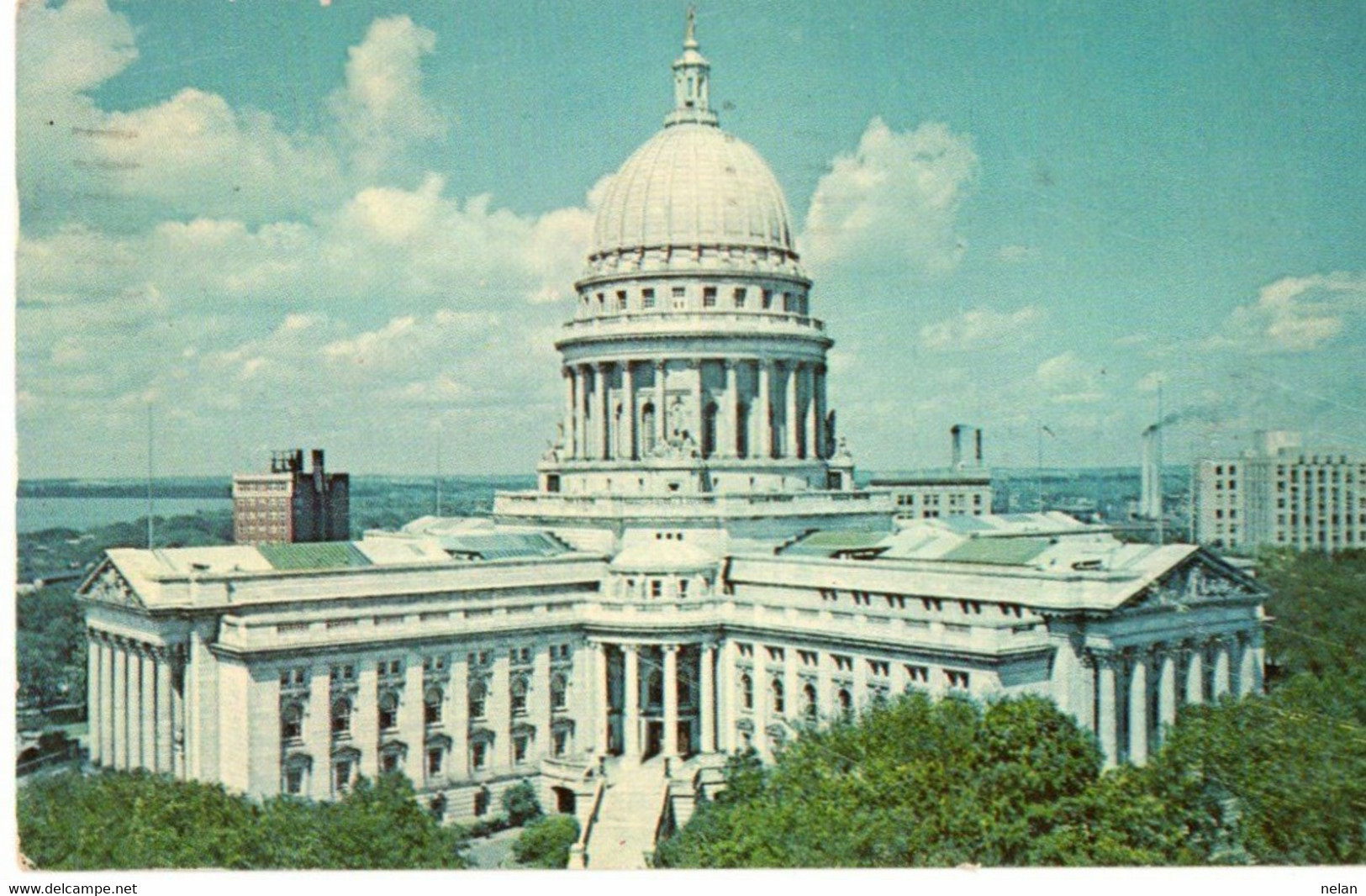 WISCONSIN STATE CAPITOL - MADISON - F.P. - STORIA POSTALE - Madison