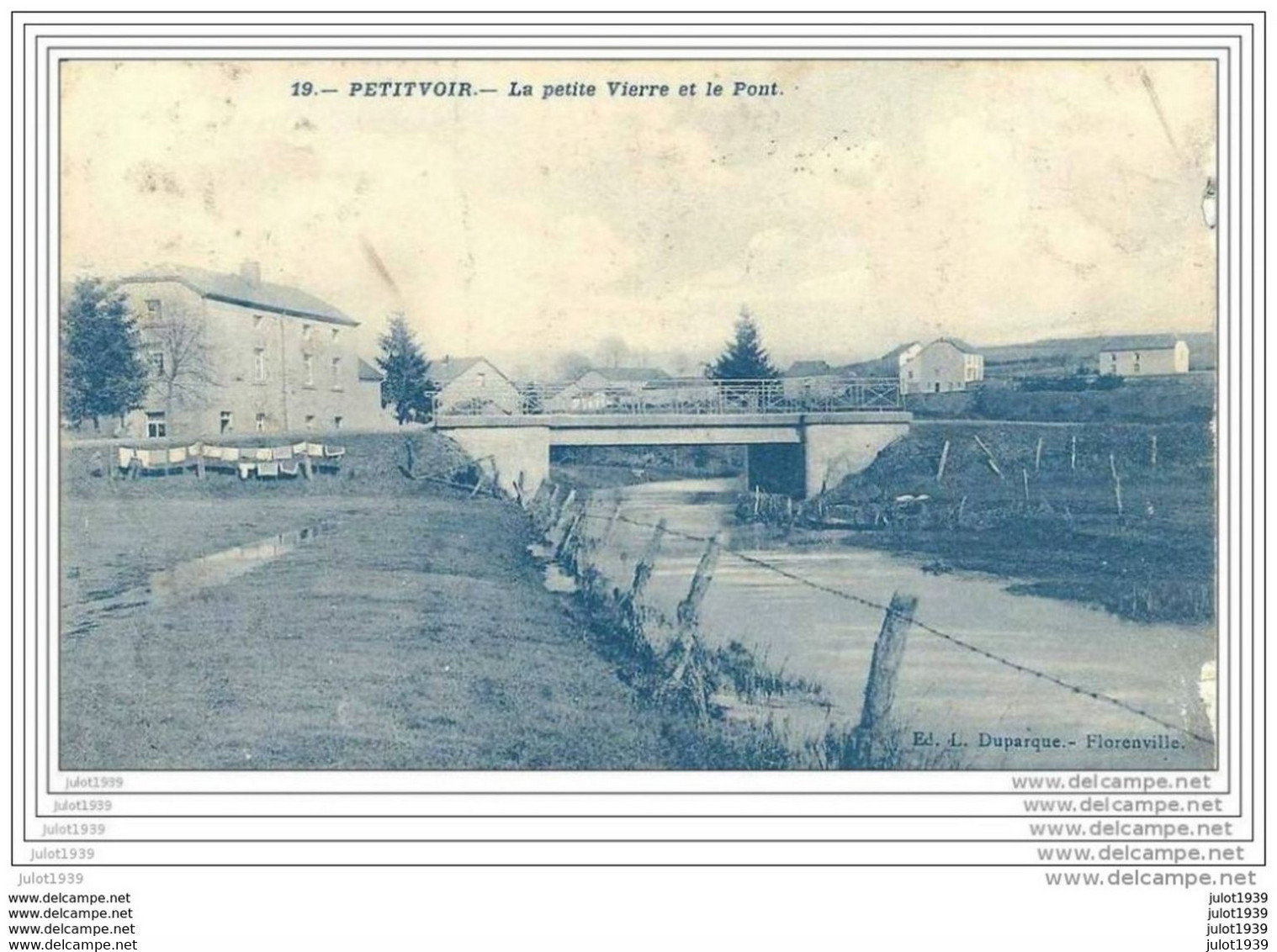 PETITVOIR ..-- MILITARIA  FRANCE . La Petite Vierre Et Le Pont . 1918 .  Voir TEXTE Verso . - Neufchâteau