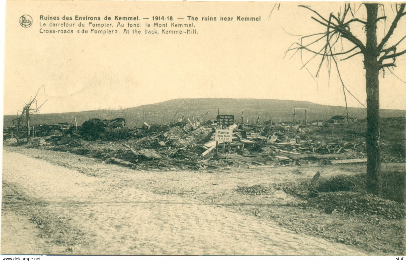 Kemmel : Ruines Des Environs De Kemmel 1914-1918 - Heuvelland