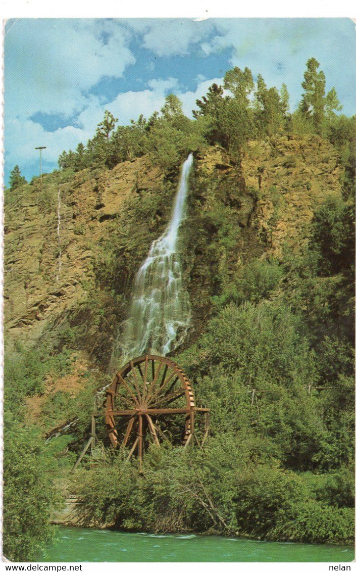 WATERFALLS AND WATER WHEEL - IDAHO SPRINGS - COLORADO - F.P. - STORIA POSTALE - Idaho Falls