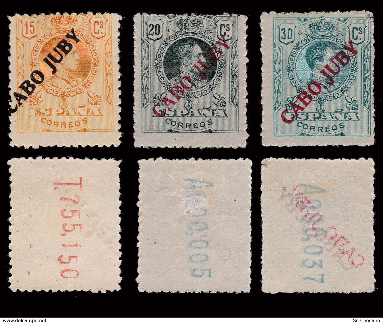 CABO JUBY.1919 Sellos España.10 Valores.MH Y MNH Edifil 5-10/12/14-16 - Cabo Juby