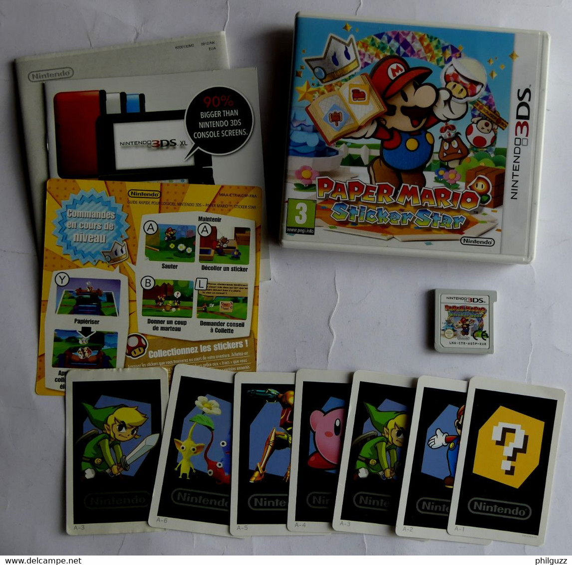 JEU NINTENDO 3DS PAPER MARIO STICKER STAR Avec Cartes - Nintendo 3DS