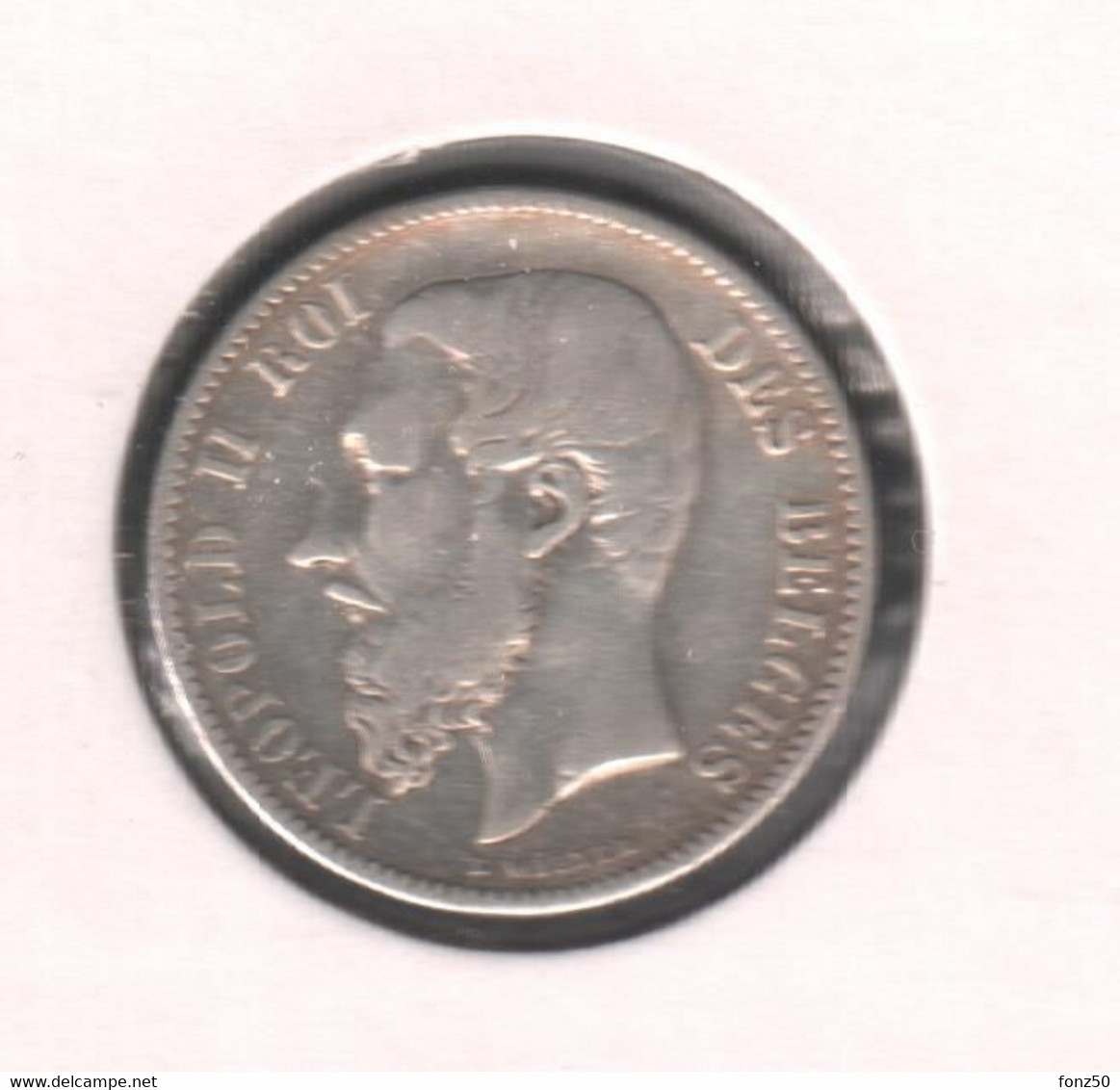 LEOPOLD II * 50 Cent 1886 Frans * Z.Fraai / Prachtig * Nr 11141 - 50 Cents