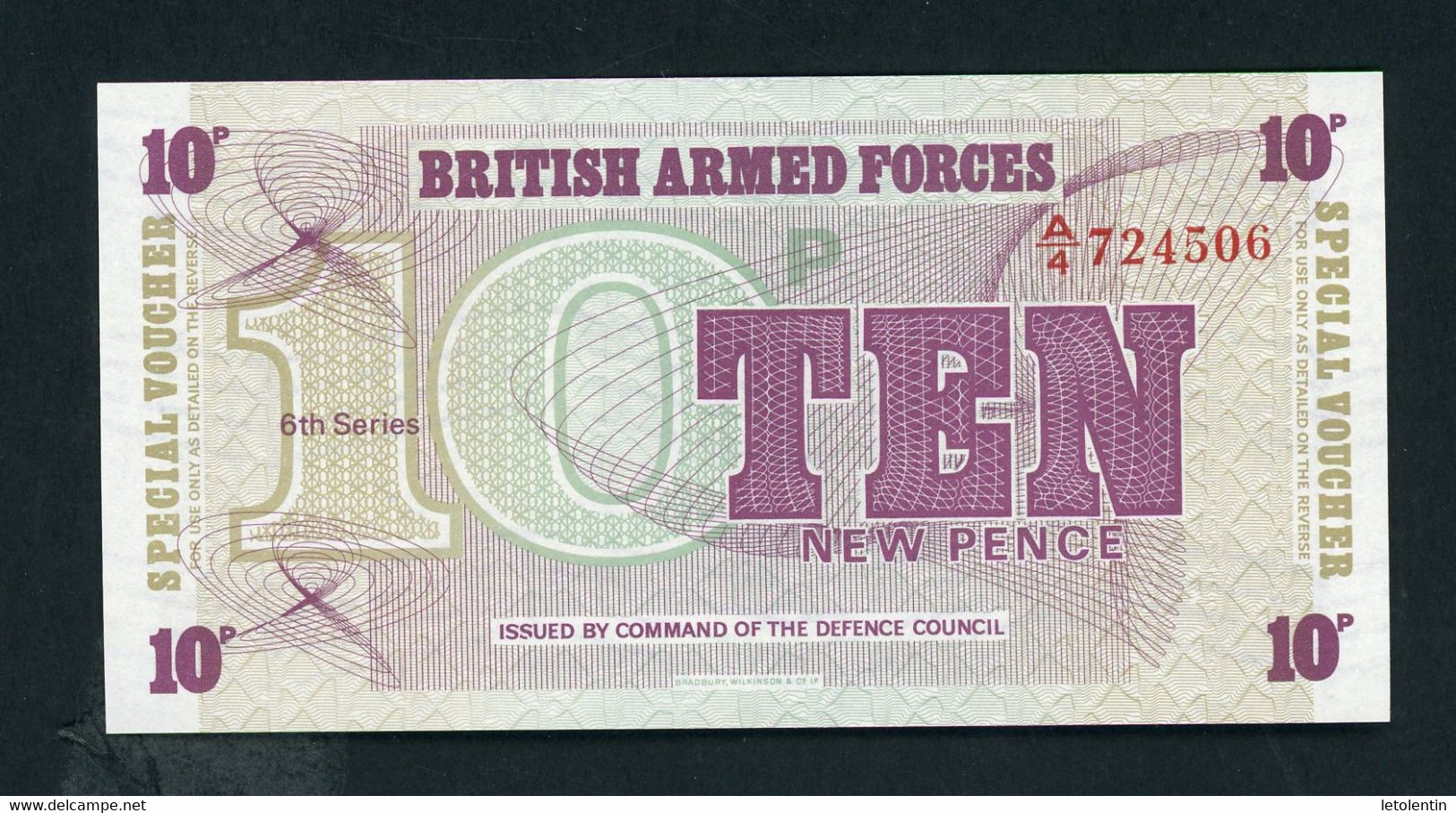 ROYAUME UNI - MILITAIRE : 10 N. PENCE -  NEUF - British Armed Forces & Special Vouchers