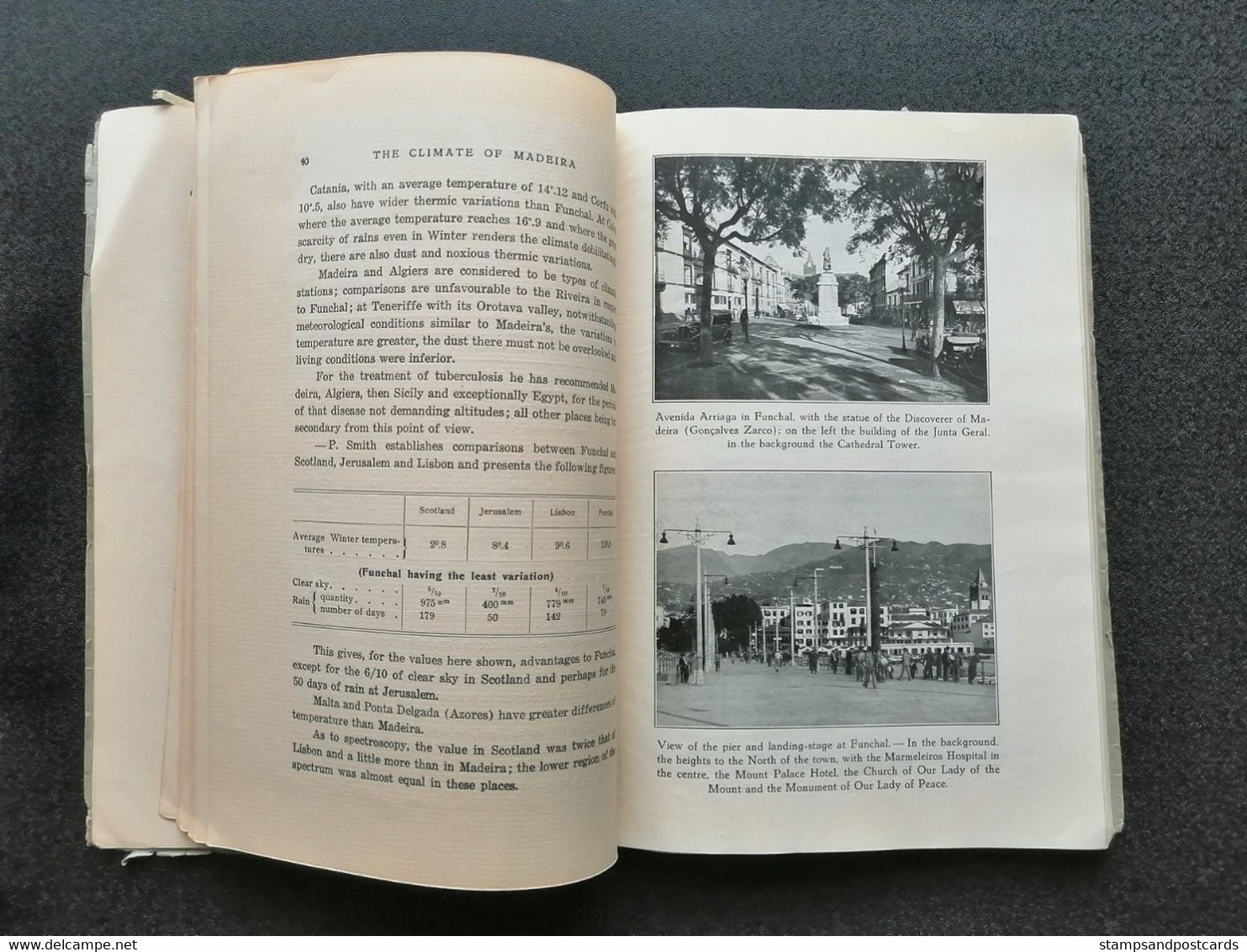 Book The Climate Of Madeira With A Comparative Study, Madeira Island, Hugo De Lacerda Castelo Branco, 1938 - Europe