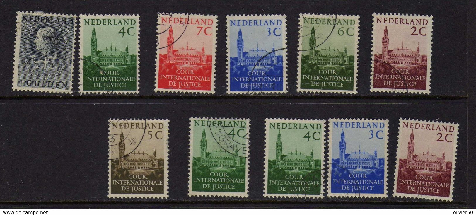 Pays-Bas (1951-58)  - Timbres De Service  Oblit - Dienstmarken