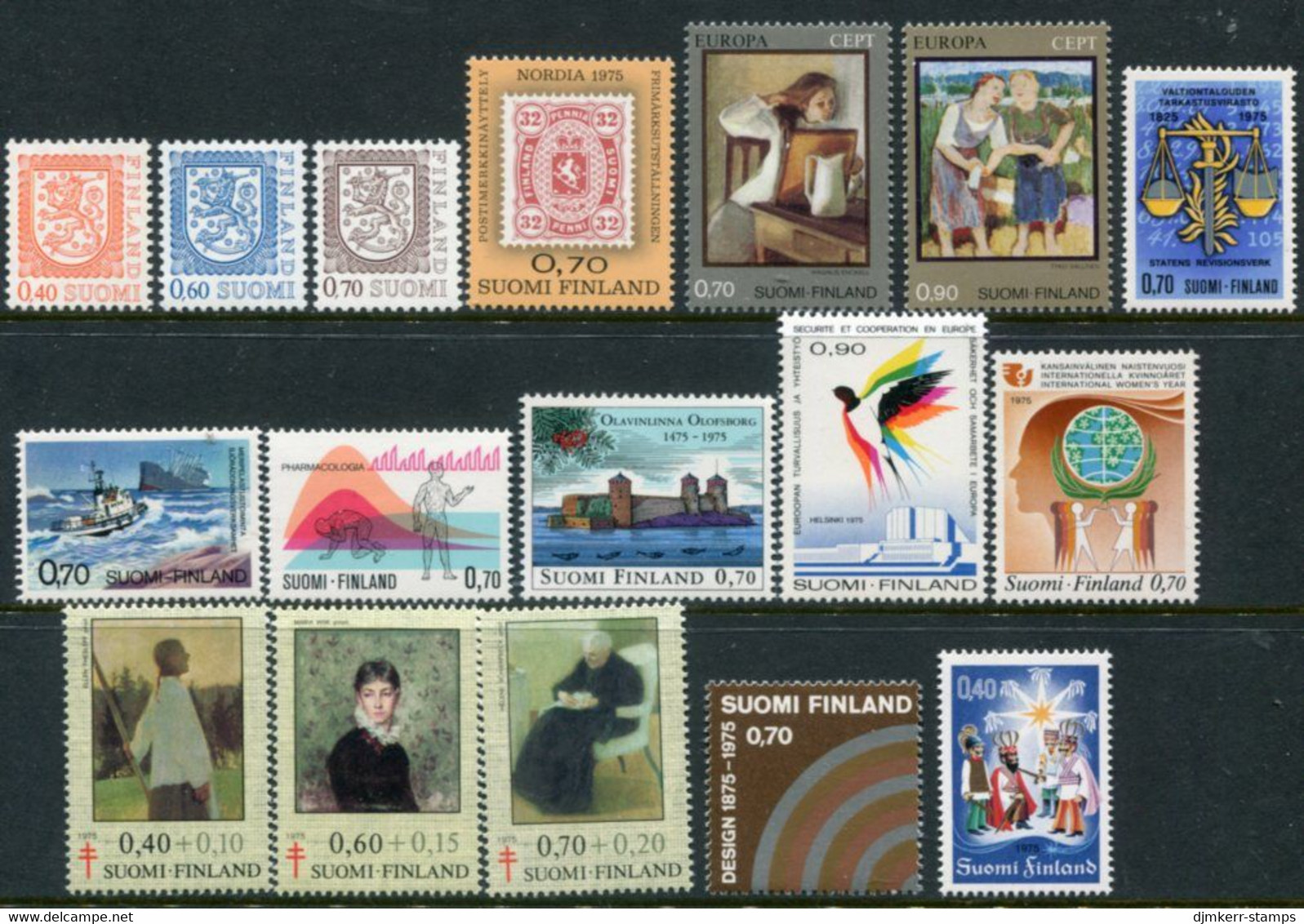 FINLAND 1975 Complete Issues MNH  / **.  Michel 760-76 - Ongebruikt