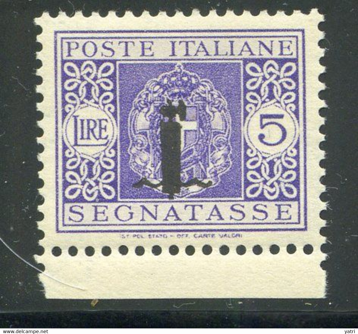 Repubblica Sociale (1944) - Segnatasse, 5 Lire  ** - Taxe