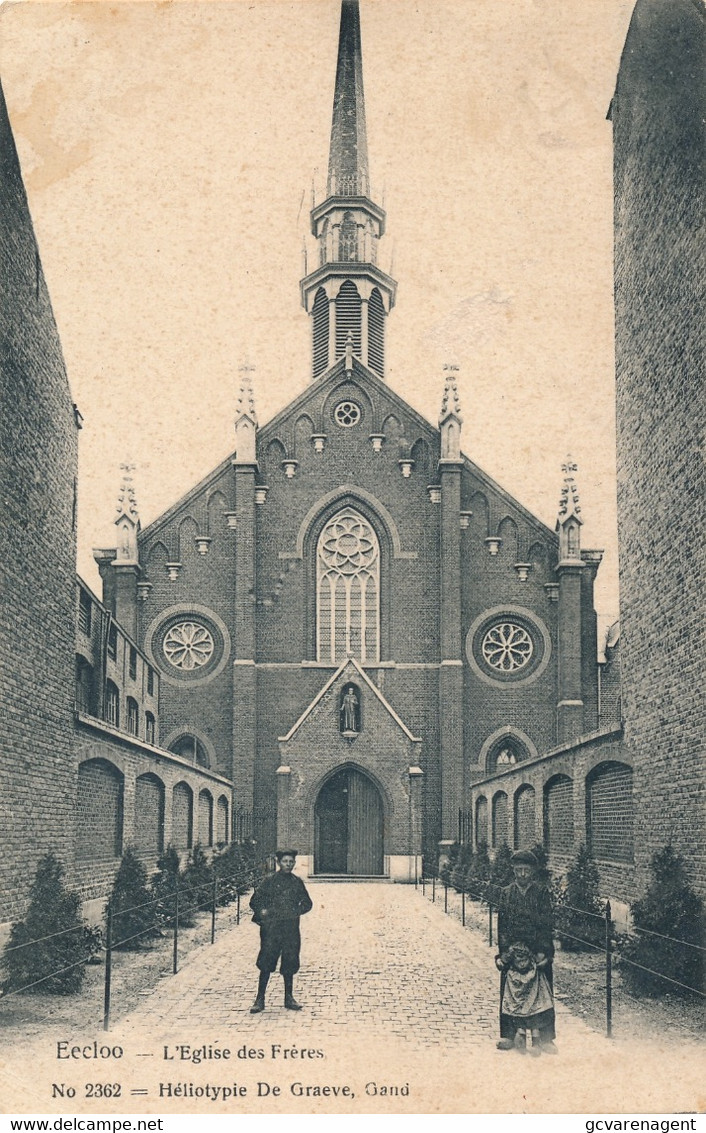 EEKLO  L'EGLISE DES FRERES       2 SCANS - Eeklo