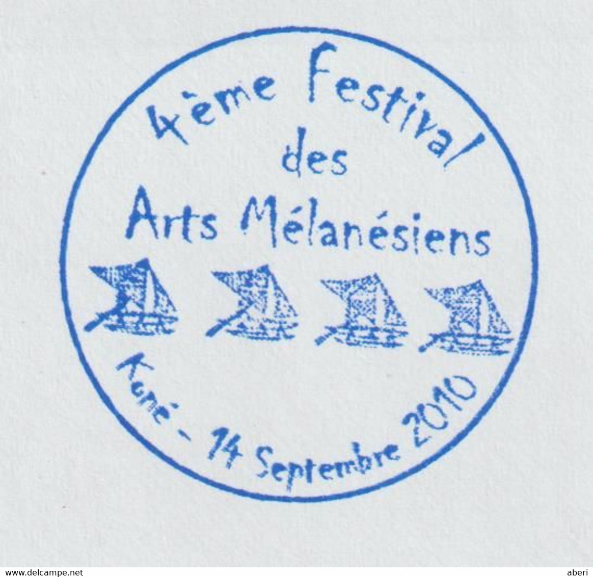 14357  PAP X 2 - KONE - 4é Festival Des Arts Mélanésiens Le 14/9/2010 - Briefe U. Dokumente