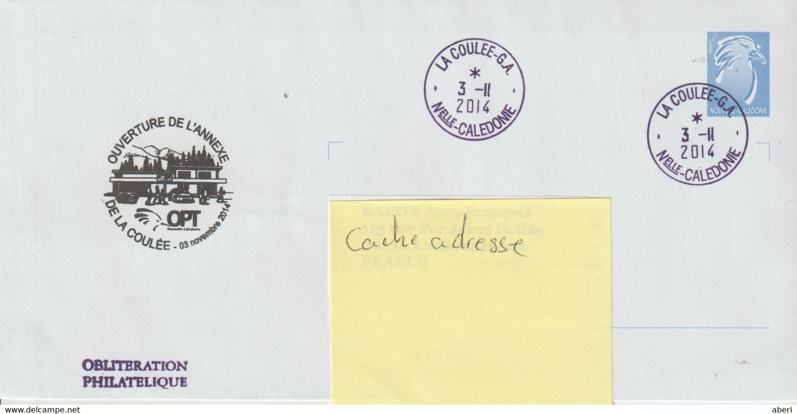 14360  PAP  - LA COULEE - GA  -  OUVERTURE De L'ANNEXE De LA COULÉE Le 3/11/2014 - Lettres & Documents