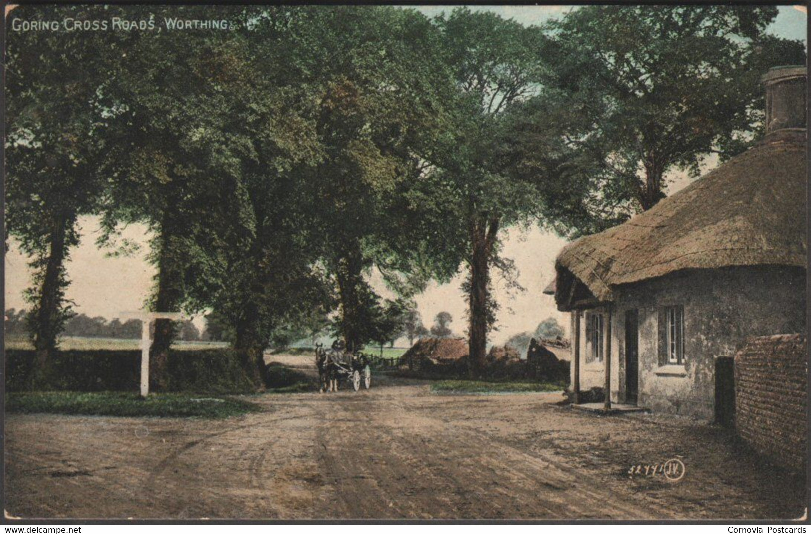 Goring Cross Roads, Worthing, Sussex, C.1910 - Valentine's Postcard - Worthing