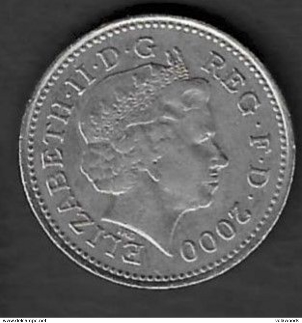 Regno Unito - Moneta Circolata Da 10 Pence "Crowned Passant Lion" Km989 - 2000 - 10 Pence & 10 New Pence