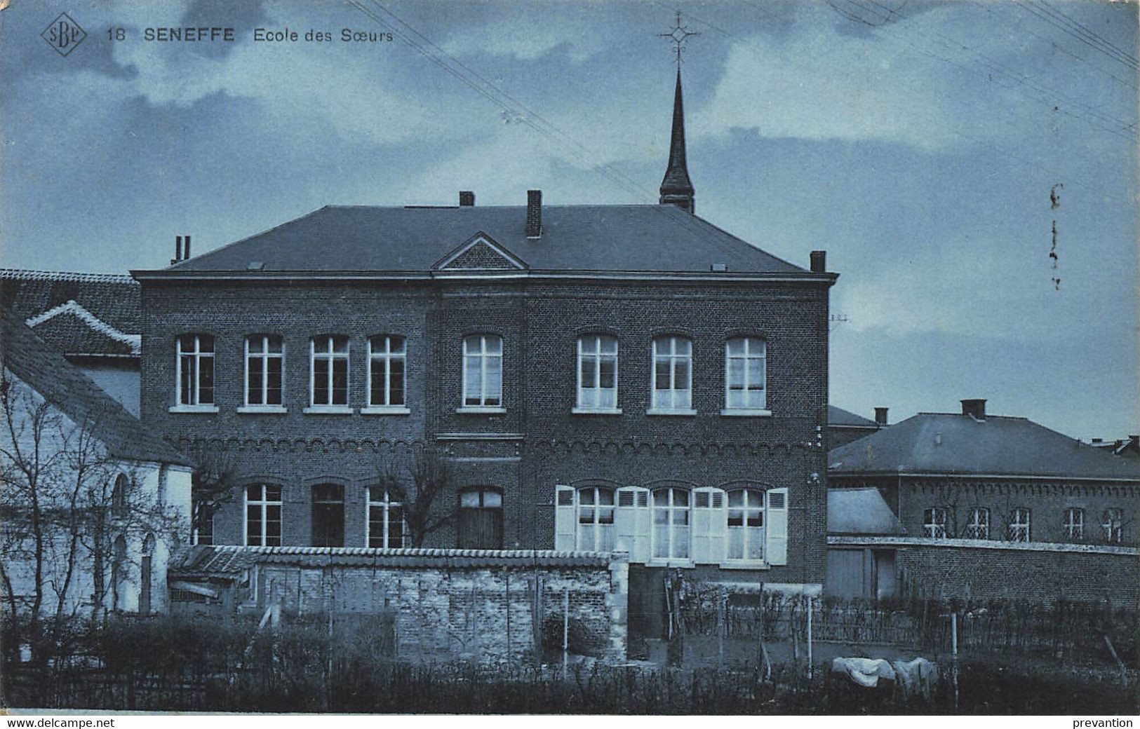 SENEFFE - Ecole Des Soeurs - Carte Bleutée Et Circulé En 1909 - Seneffe