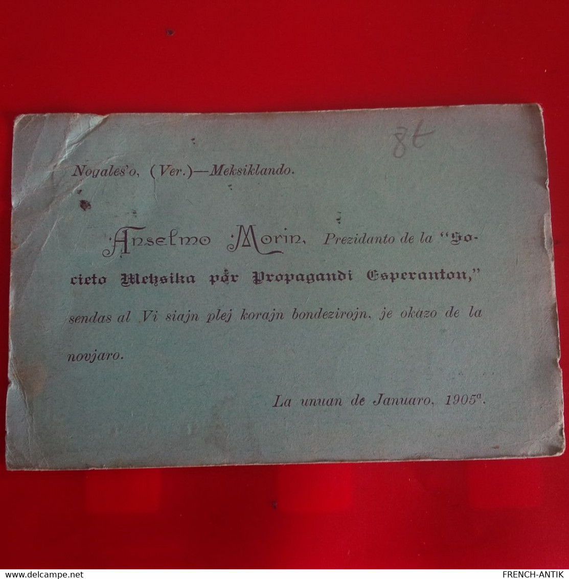 ESPERANTO MEXICO POUR BORDEAUX 1905 - Esperanto