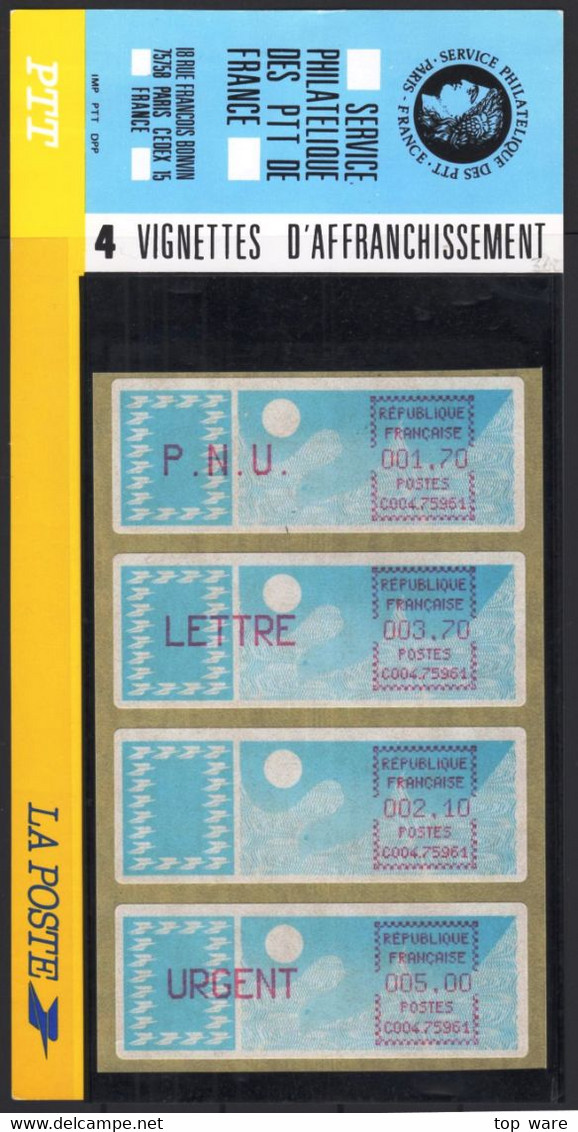 France ATM Stamps C004.75961 Michel 6.18 Zd Series ZS1 MNH / Crouzet LSA Distributeurs Automatenmarken Frama Lisa - 1985 « Carrier » Papier