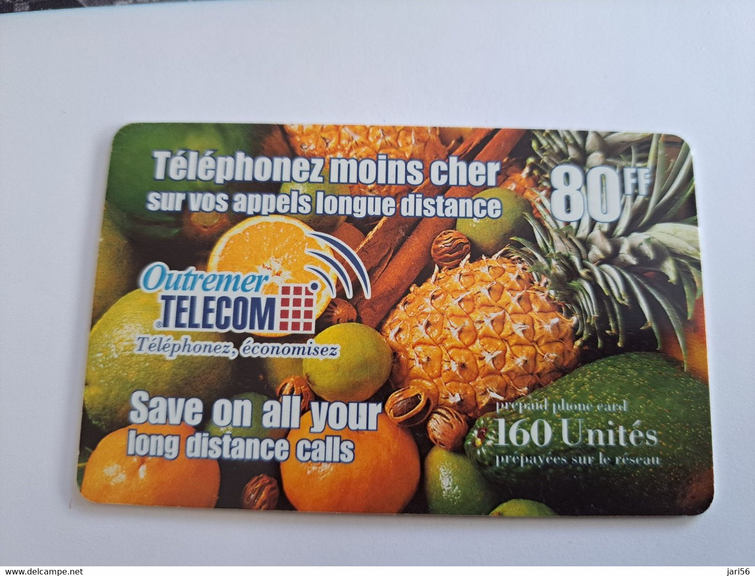 Phonecard St Martin French OUTREMER TELECOM   80 Ff Fruits  ** 9676 ** - Antillen (Frans)