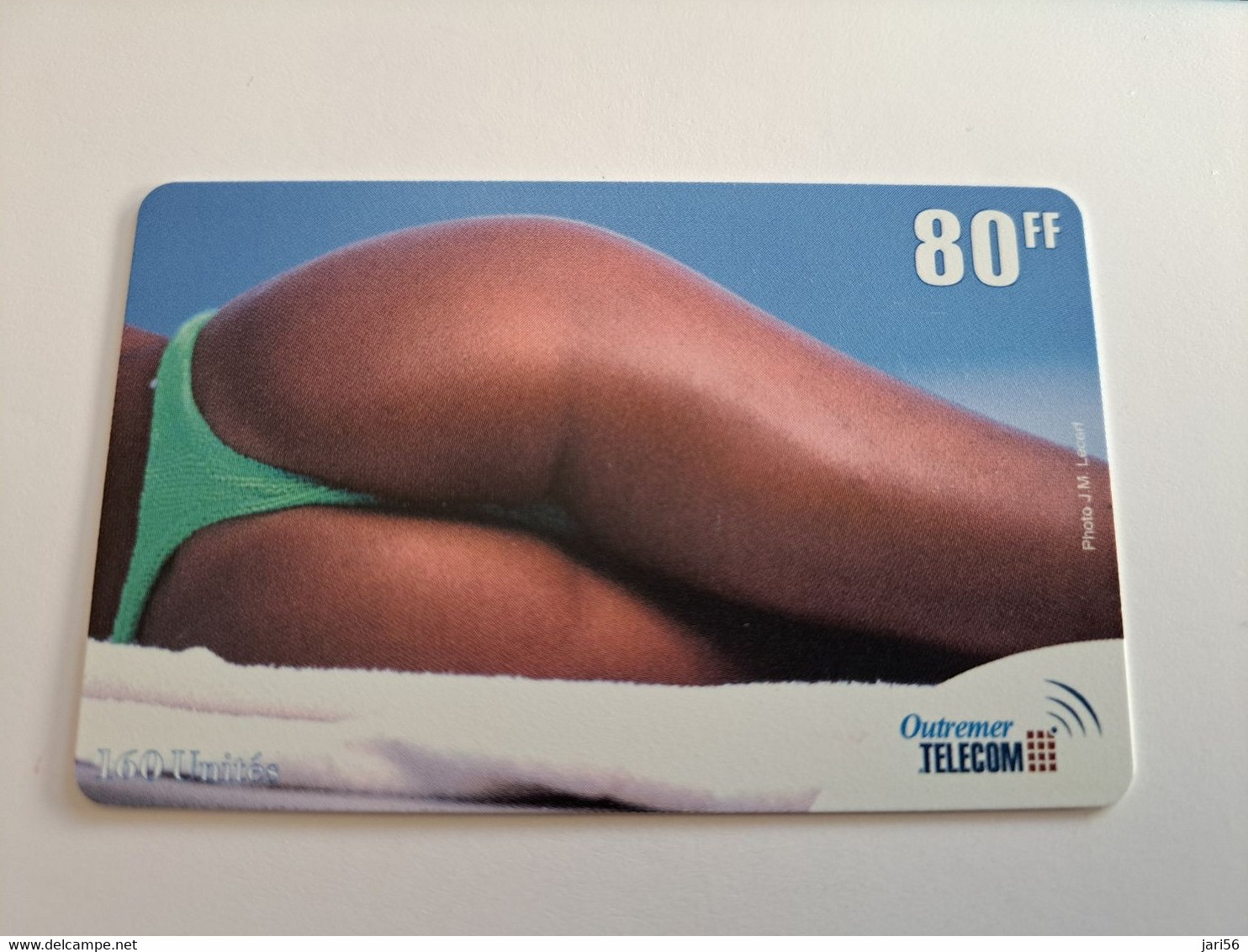 Caribbean Phonecard St Martin French  80 UNITS NICE  LADY IN BIKINI  OUTREMER TELECOM     **9682 ** - Antillas (Francesas)