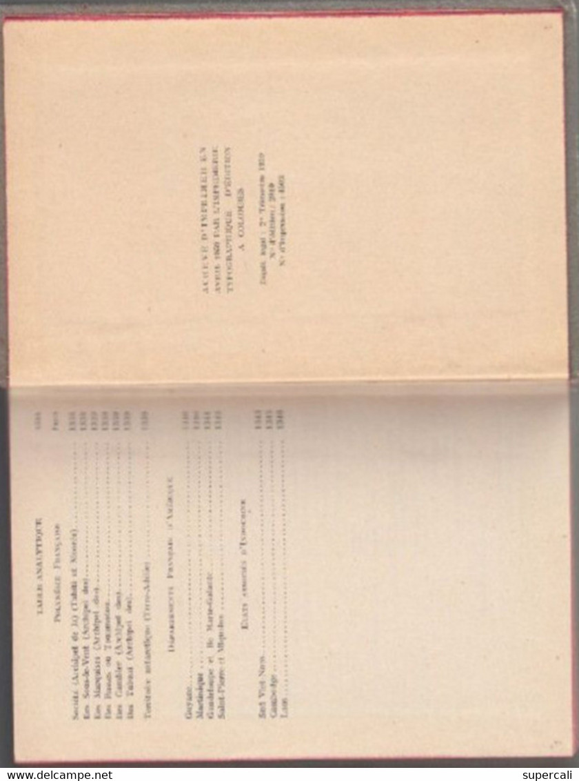 RT29.197 DICTIONNAIRE NATIONAL  DES COMMUNES DE FRANCE 1959 - Non-classés