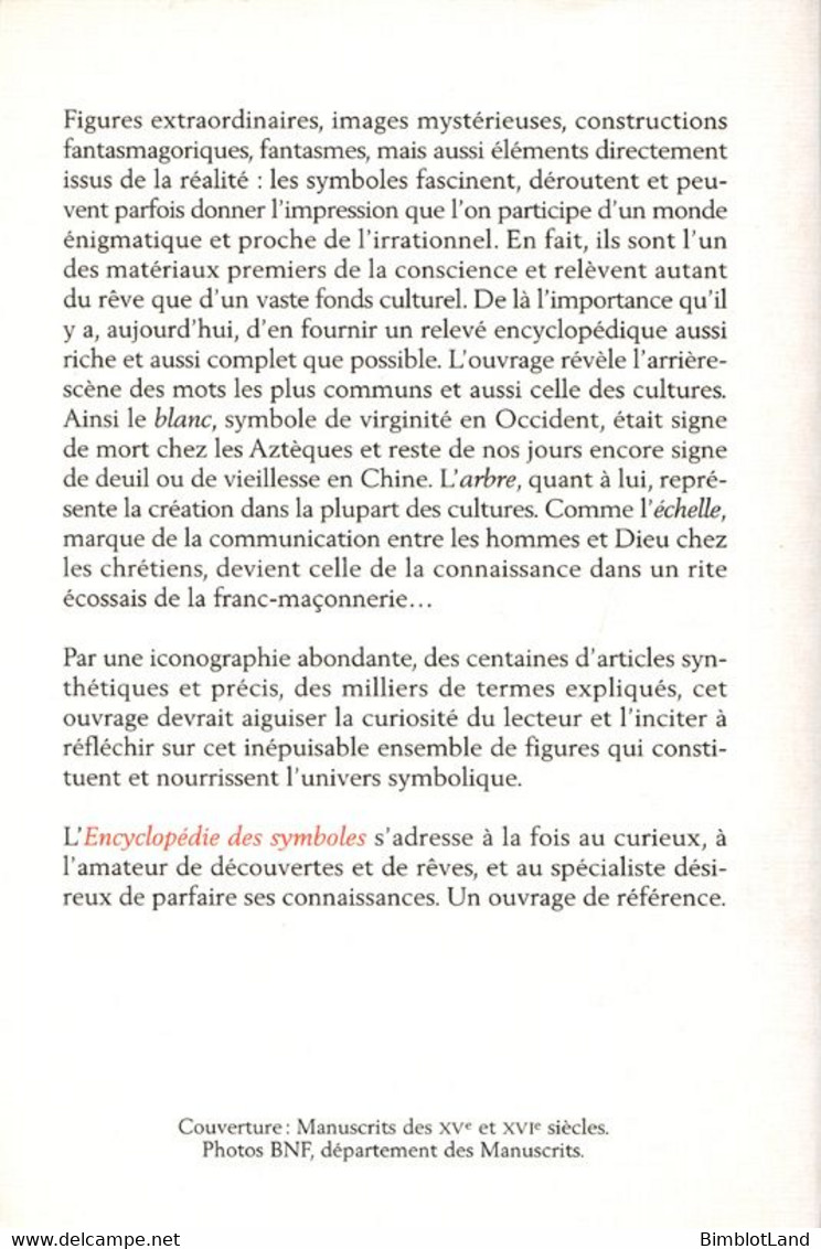 Livre Encyclopédie Des Symboles La Pochotèque - Encyclopédies