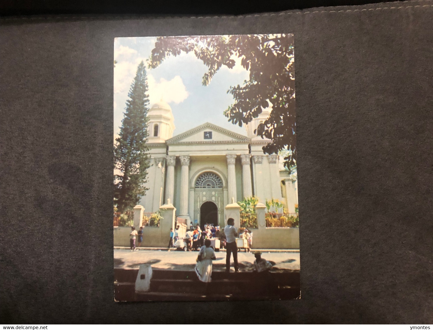 Postcard Sonsonate Church 1990 ( Stamp Italia 90) - El Salvador