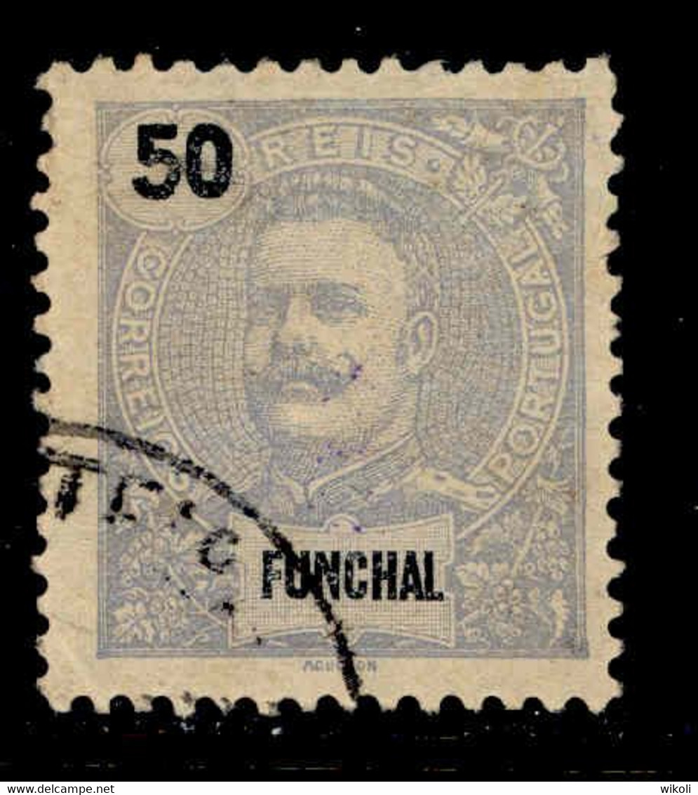 ! ! Funchal - 1898 D. Carlos 50 R - Af. 29 - Used - Funchal