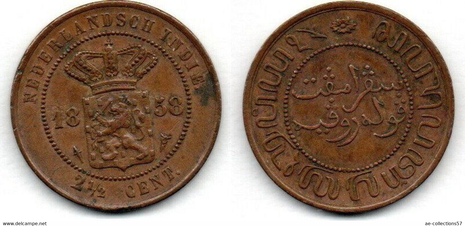 Indes Néerlandaises 2.5 Cents 1858 TTB - Indes Néerlandaises