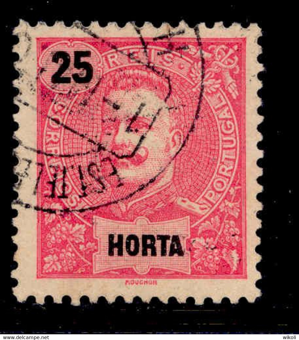 ! ! Horta - 1898 D. Carlos 25 R - Af. 28 - Used - Horta