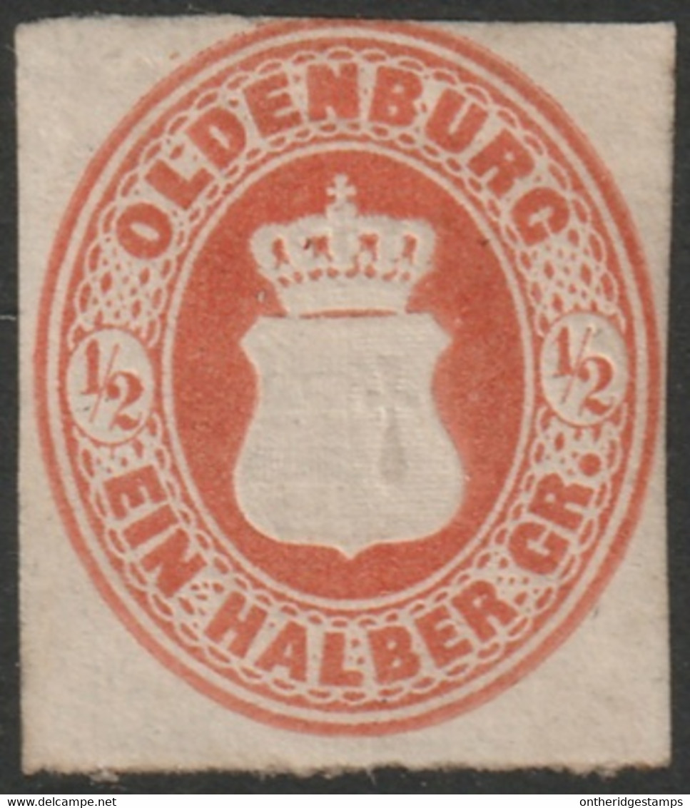 Oldenburg 1862 Sc 17 Mi 16A Yt 16 MLH* Partial Gum - Oldenbourg