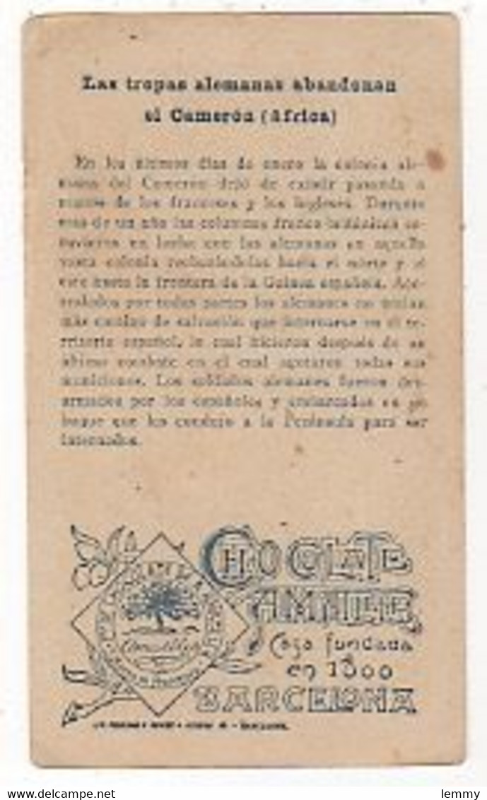 CHROMO - GUERRE 1916 - LES TROUPES ALLEMANDES ABANDONNENT LE CAMEROUN - CHOCOLAT AMATLLER - BARCELONA - N° 146 - Other & Unclassified