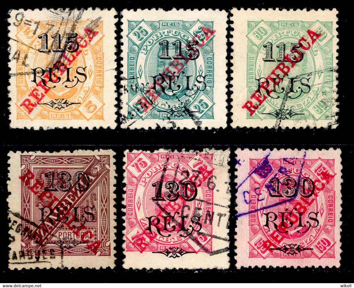 ! ! Zambezia - 1915 King Carlos (Complete Set) - Af. 82 To 87 - Used - Zambezië