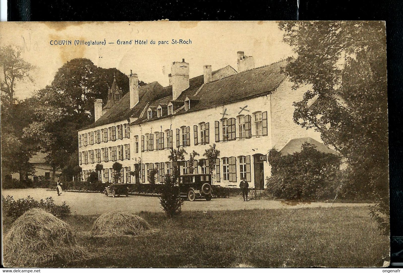 Carte-vue  (Couvin: Grand Hôtel Du Parc St-Roch) Obl. COUVIN 08/10/1924 + Taxé  à Bxl - Otros & Sin Clasificación