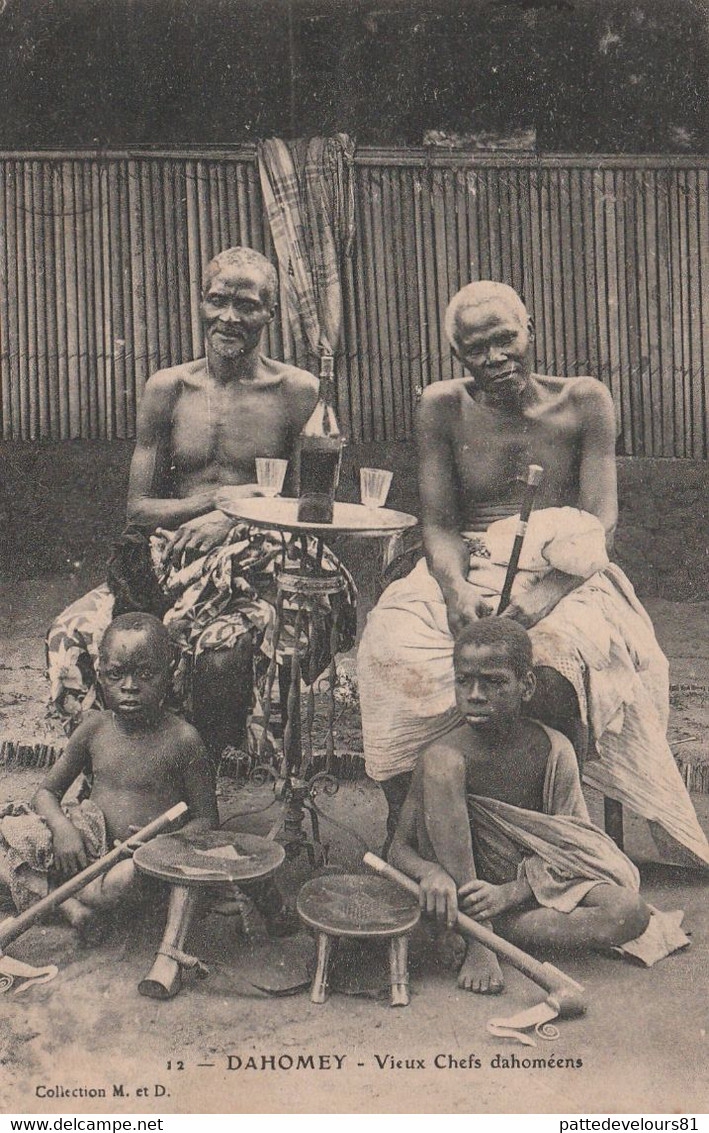 CPA DAHOMEY Vieux Chefs Dahoméens Type - Dahome