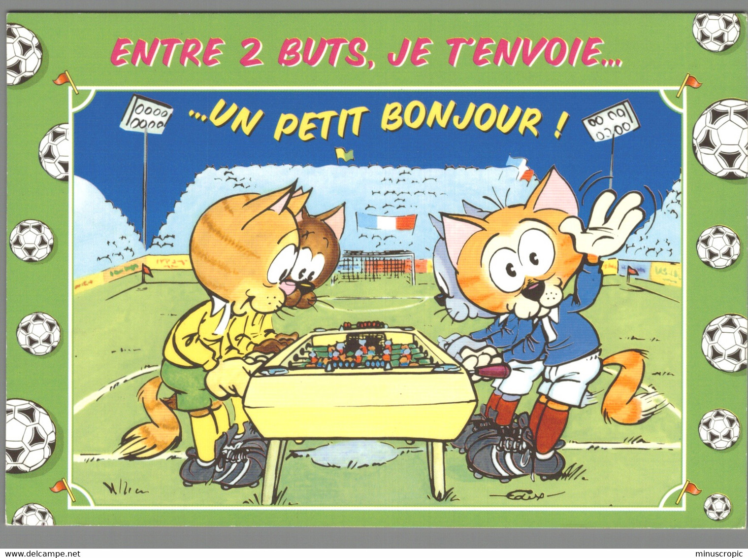 CPM - Humour - Charly - Entre 2 Buts Je T'envoie Un Petit Bonjour - Bowls