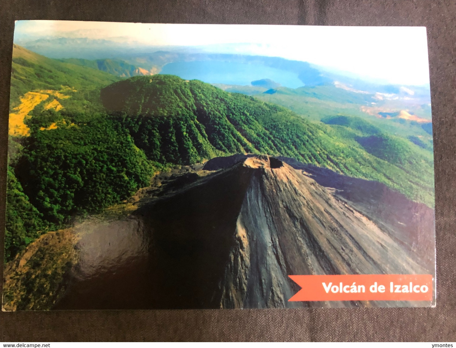 Postcard Izalco Volcano 2016 ( Butterfly Stamp) - El Salvador